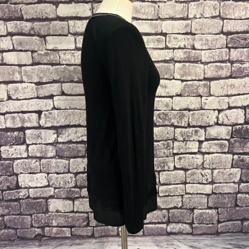 White House Black Market Long Sleeve Top W/ Layered Bottom Size XS - Picture 9 of 10